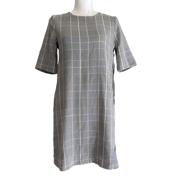 Zara Dresses & Skirts - Zara Houndstooth Shift Dress Size M